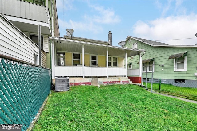 1114 W Arch St, Coal Township, PA 17866 - view of side of home with a chimney and a cooling unit