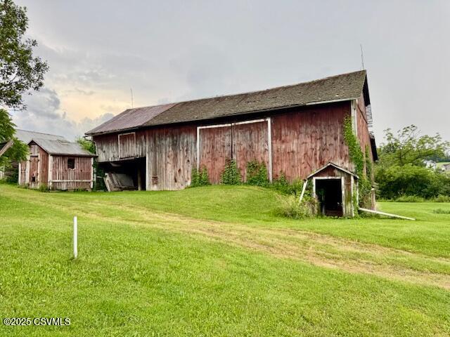 352 Turkey Hill Rd, Elysburg, PA 17824 - view of barn with a lawn