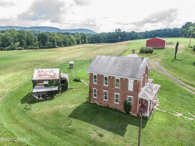 352 Turkey Hill Rd, Elysburg, PA 17824 - aerial view of sparsely populated area with a mountain backdrop