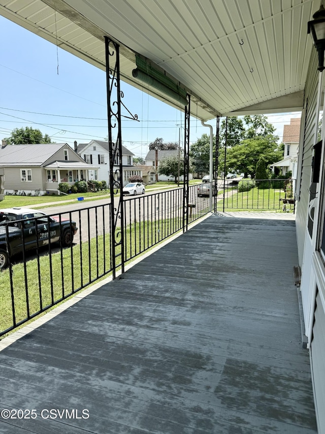 1507 Fairview Ave, Berwick, PA 18603 - wooden porch featuring a residential view and a yard