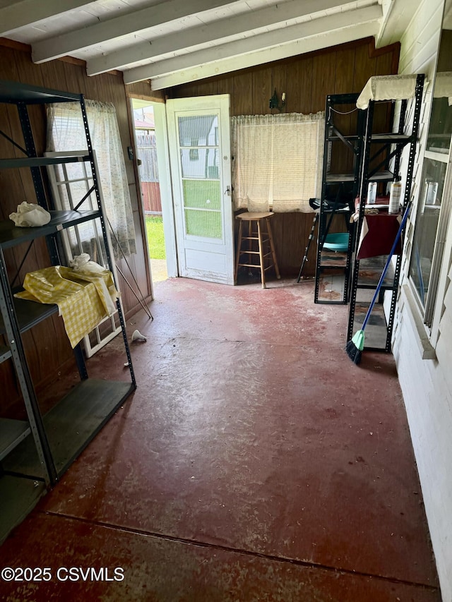 1507 Fairview Ave, Berwick, PA 18603 - sunroom / solarium featuring beam ceiling