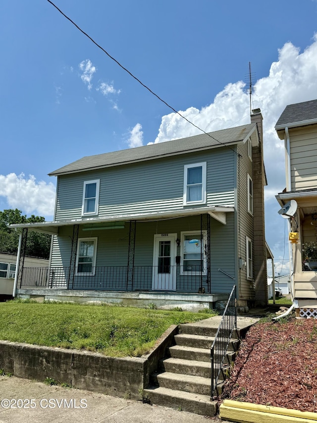 1507 Fairview Ave, Berwick, PA 18603 - view of front facade with a porch and stairs