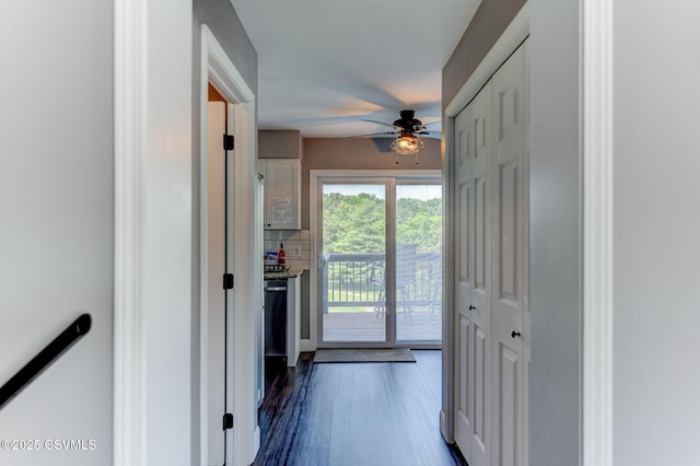 5 Williamsburg Blvd, Bloomsburg, PA 17815 - corridor with dark wood-style floors