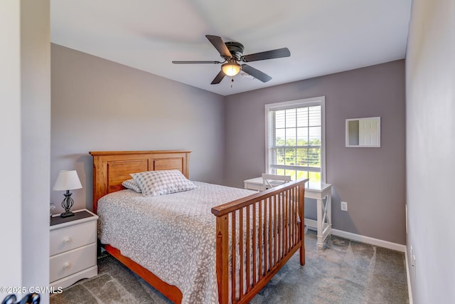 5 Williamsburg Blvd, Bloomsburg, PA 17815 - carpeted bedroom with baseboards and a ceiling fan