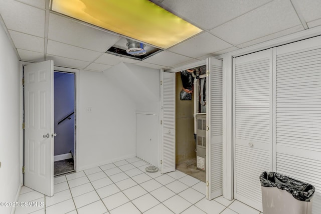 5 Williamsburg Blvd, Bloomsburg, PA 17815 - finished basement featuring a paneled ceiling and light tile patterned floors