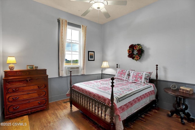 12 State School Rd, Selinsgrove, PA 17870 - bedroom featuring wood finished floors, a ceiling fan, and cooling unit