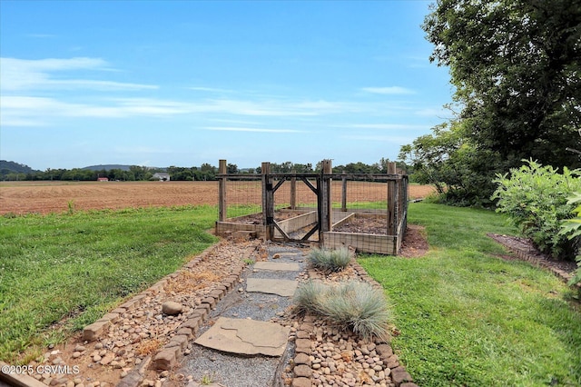 12 State School Rd, Selinsgrove, PA 17870 - view of green lawn featuring a vegetable garden and a view of countryside