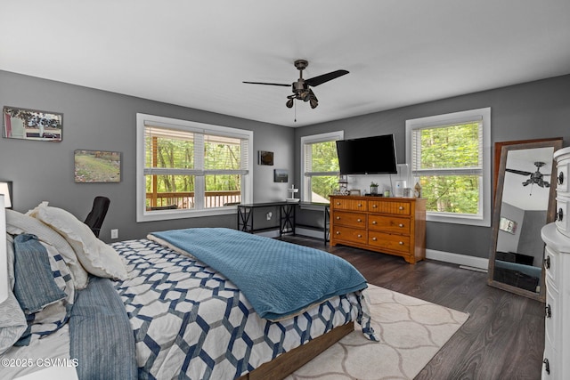 178 Schooners Run, Shickshinny, PA 18655 - bedroom with wood finished floors and a ceiling fan