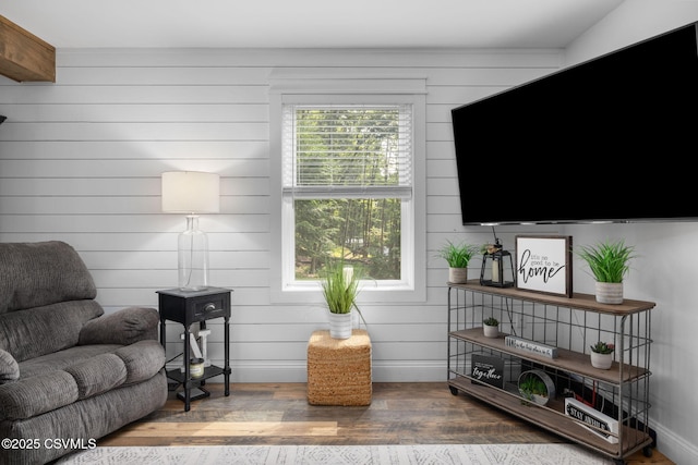 178 Schooners Run, Shickshinny, PA 18655 - living area featuring wood finished floors and wood walls