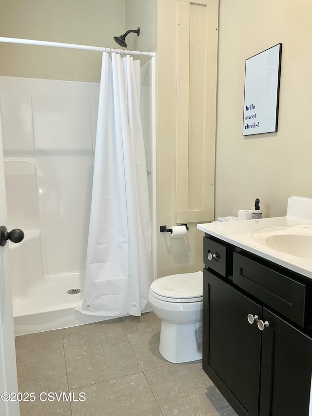 130-132 S 5th St, Lewisburg, PA 17837 - bathroom featuring vanity, tile patterned flooring, and a shower with curtain