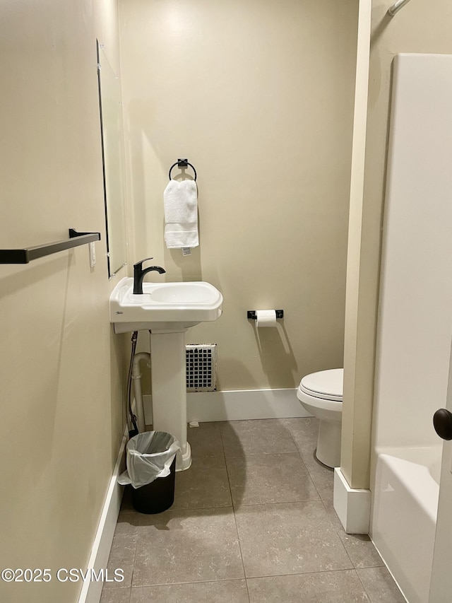 130-132 S 5th St, Lewisburg, PA 17837 - full bath featuring tile patterned floors and a tub