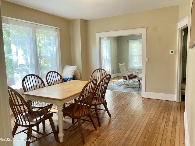 130-132 S 5th St, Lewisburg, PA 17837 - dining space with healthy amount of natural light and light wood-style flooring