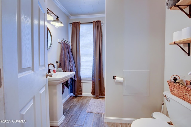 4429 Rte 204, Selinsgrove, PA 17870 - half bath with ornamental molding, wood finished floors, and plenty of natural light