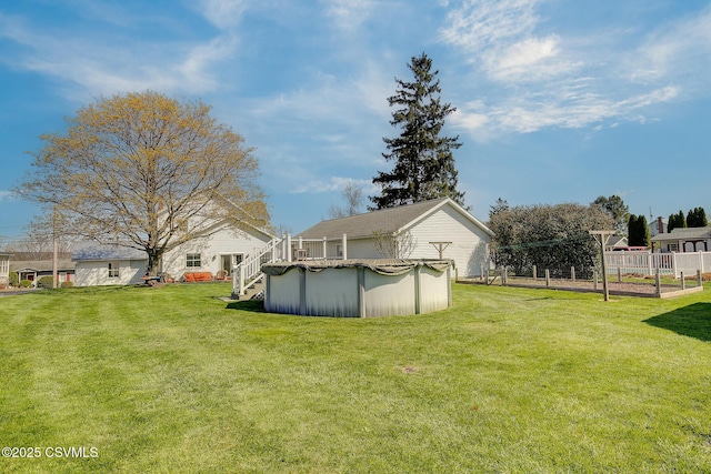 4429 Rte 204, Selinsgrove, PA 17870 - view of green lawn featuring a covered pool and a deck
