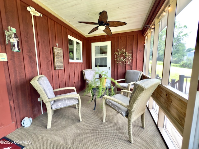 101 Twig Ln, Sunbury, PA 17801 - sunroom with ceiling fan