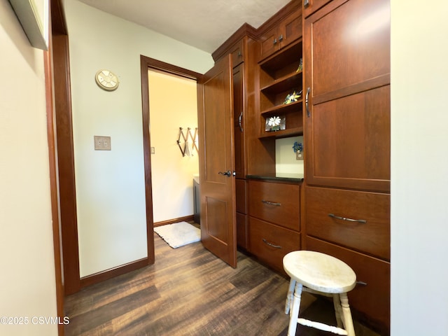 101 Twig Ln, Sunbury, PA 17801 - hallway featuring dark wood-type flooring and baseboards