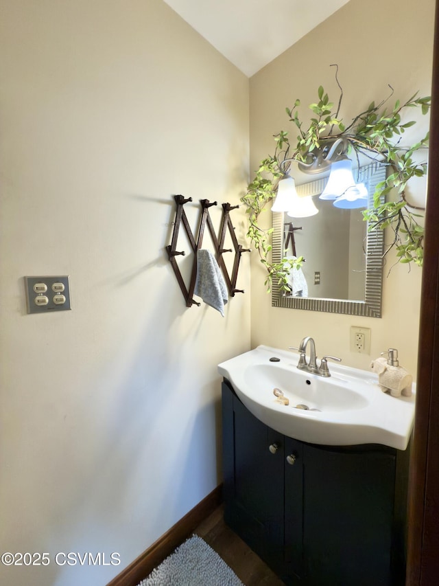 101 Twig Ln, Sunbury, PA 17801 - bathroom with vanity and wood finished floors