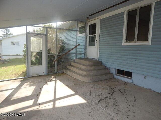 404 W Center St, Elysburg, PA 17824 - view of unfurnished sunroom