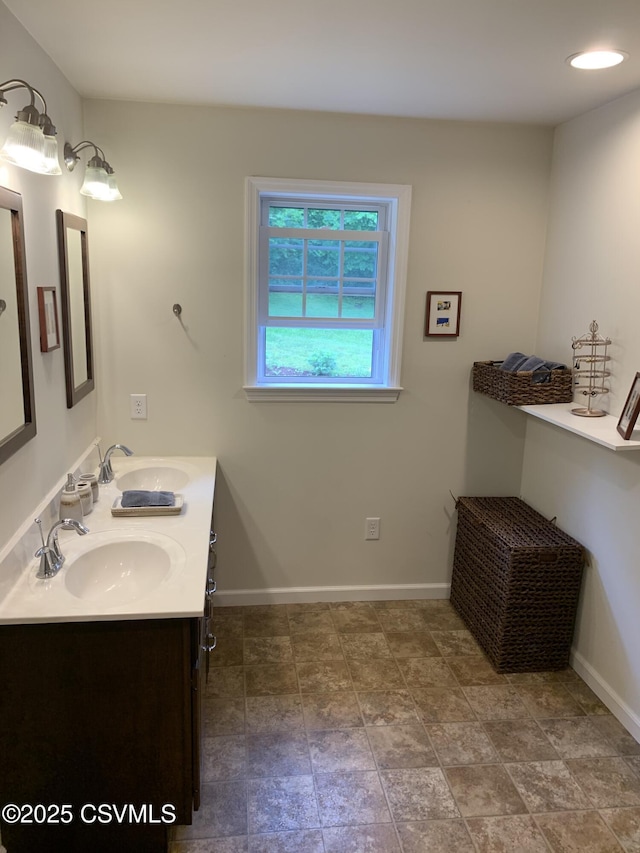 3 Walnut Rd, Lewisburg, PA 17837 - full bathroom featuring double vanity and baseboards