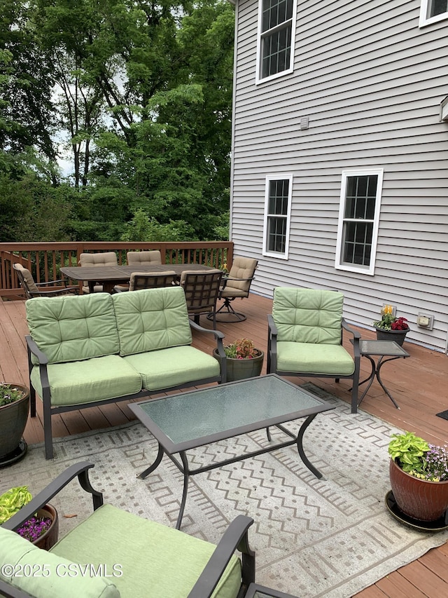 3 Walnut Rd, Lewisburg, PA 17837 - deck with an outdoor living space