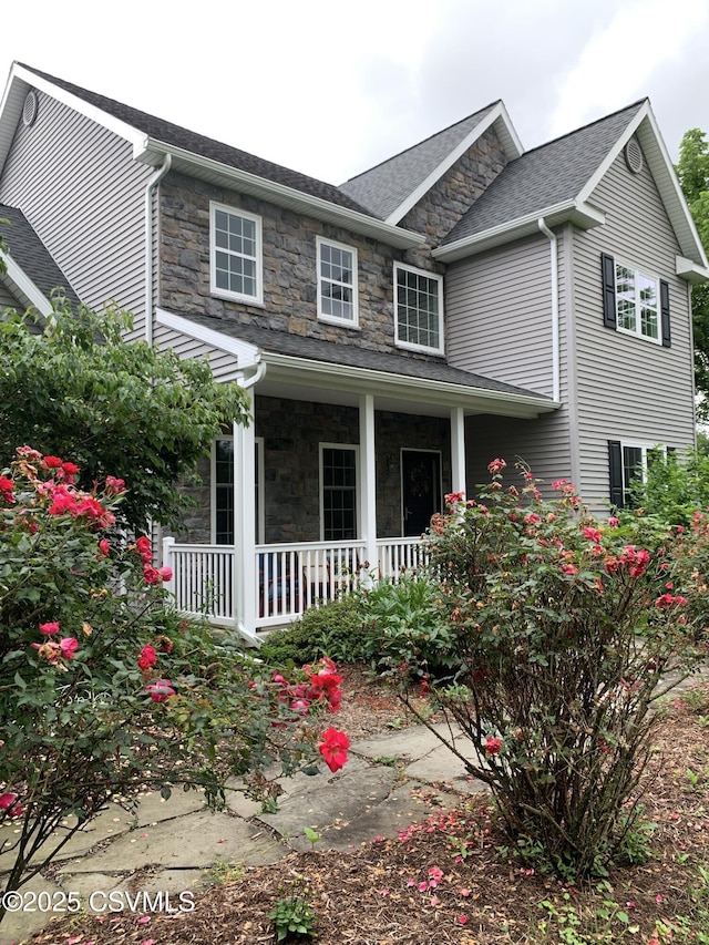 3 Walnut Rd, Lewisburg, PA 17837 - view of front of property featuring stone siding and a porch