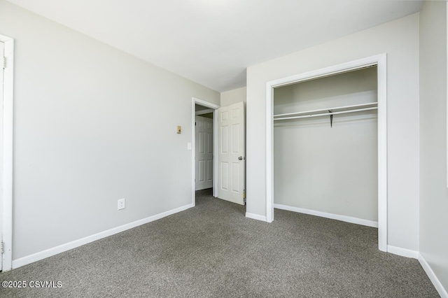 503 E Brugler Ave, Bloomsburg, PA 17815 - unfurnished bedroom featuring dark carpet and a closet