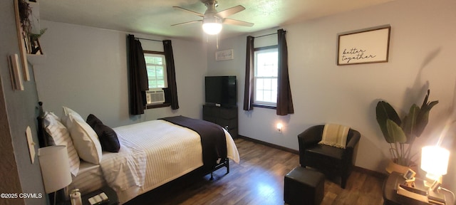 97 Maplewood Rd, Berwick, PA 18603 - bedroom featuring wood finished floors, cooling unit, and a ceiling fan