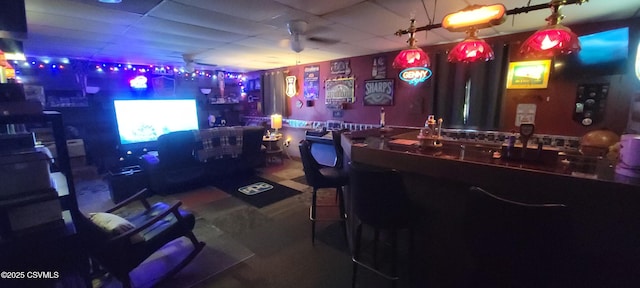 97 Maplewood Rd, Berwick, PA 18603 - bar featuring a drop ceiling