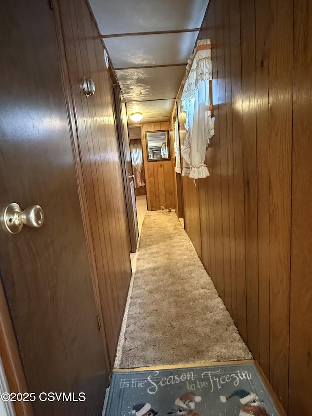 25 Wolfe Rd, Nescopeck, PA 18635 - corridor with wood walls