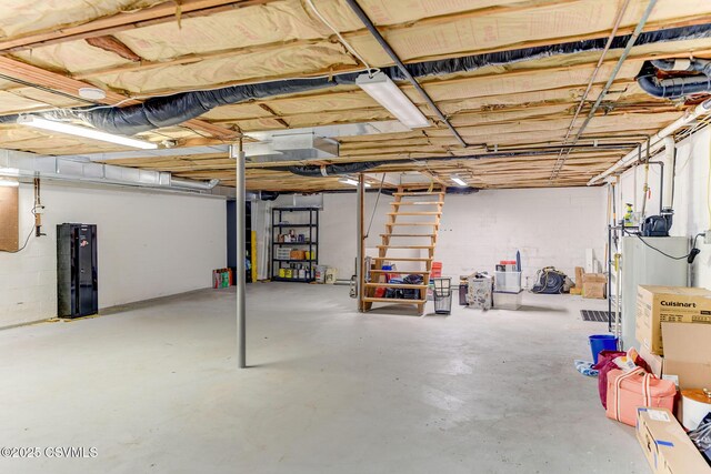 745 Liberty St, Danville, PA 17821 - unfinished basement featuring water heater