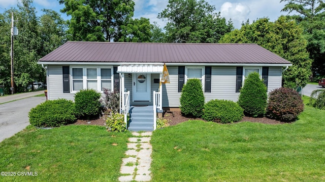 745 Liberty St, Danville, PA 17821 - view of front of house featuring a front yard and a metal roof