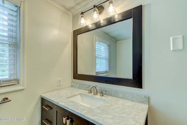745 Liberty St, Danville, PA 17821 - bathroom featuring ornamental molding and vanity