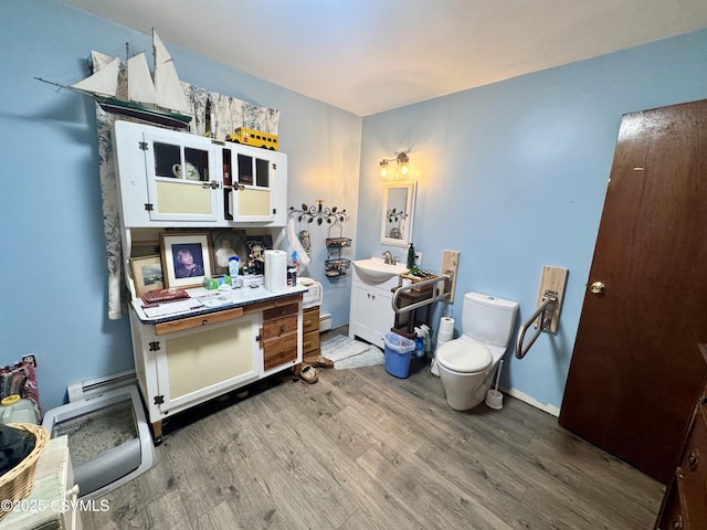 249 E Haas Manor Rd, Sunbury, PA 17801 - bathroom with wood finished floors and vanity