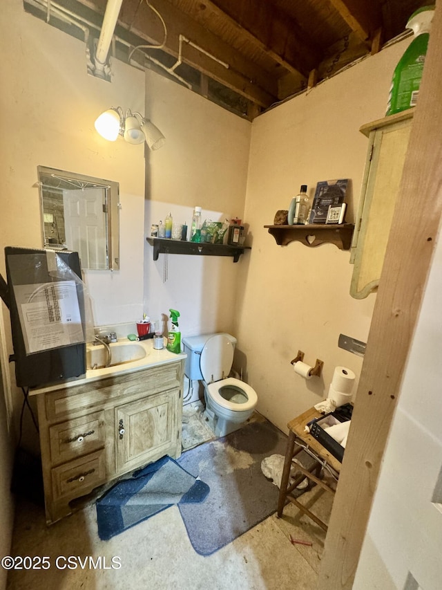 249 E Haas Manor Rd, Sunbury, PA 17801 - bathroom featuring concrete floors and vanity