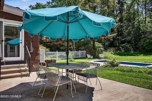 725 Avenue Ave E, Danville, PA 17821 - view of patio featuring entry steps, a pool, and outdoor dining area