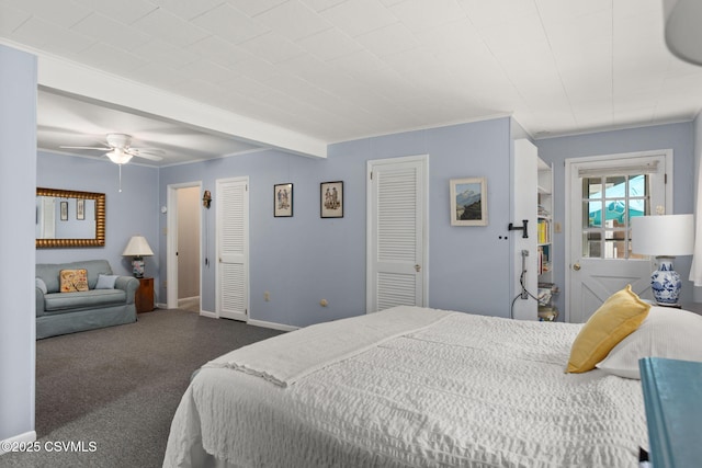 725 Avenue Ave E, Danville, PA 17821 - carpeted bedroom featuring a ceiling fan and baseboards