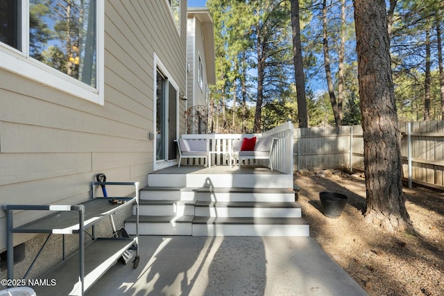 4435 E Savannah Cir, Flagstaff, AZ 86004 - view of patio / terrace featuring fence