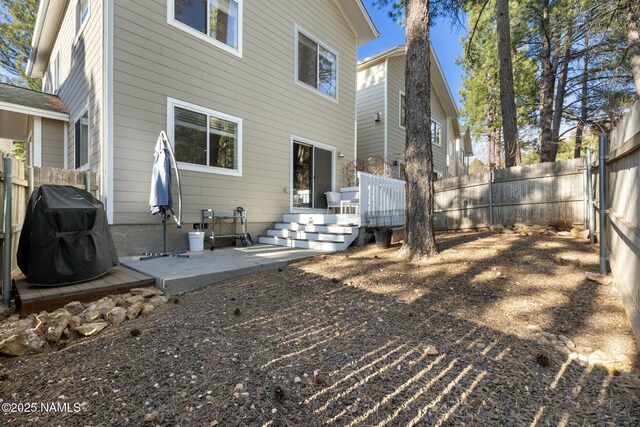 4435 E Savannah Cir, Flagstaff, AZ 86004 - rear view of property with a patio and fence