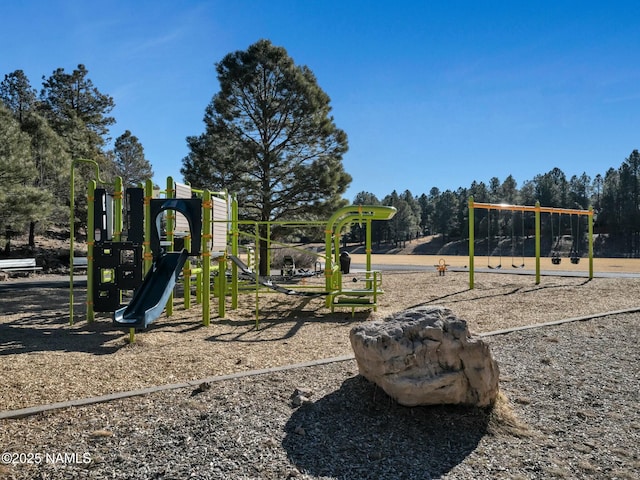 view of jungle gym