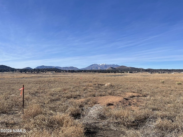 mountain view with a rural view