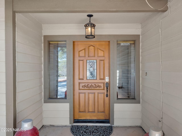 view of entrance to property