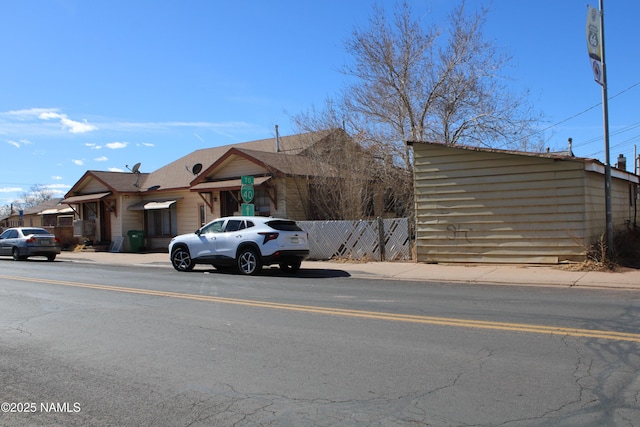 exterior space with fence