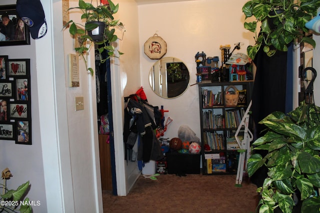 corridor featuring carpet flooring