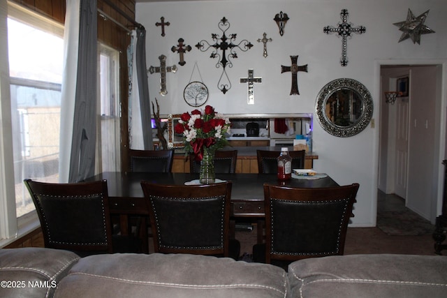 view of dining space