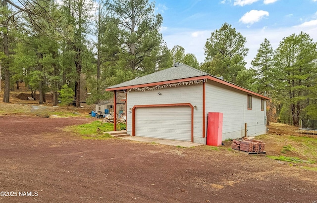 3366 Toho Trl, Flagstaff, AZ 86005 - detached garage with a trampoline