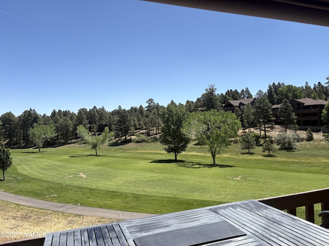 2466 N Earle Dr, Flagstaff, AZ 86004 - view of green lawn featuring view of scattered trees and golf course view
