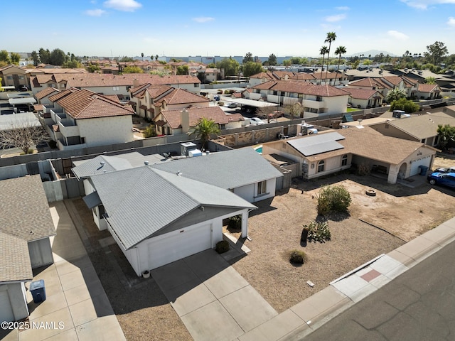 bird's eye view featuring a residential view