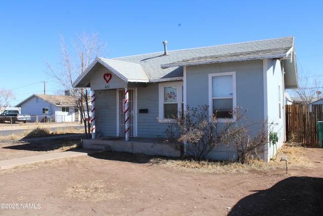 view of bungalow-style house