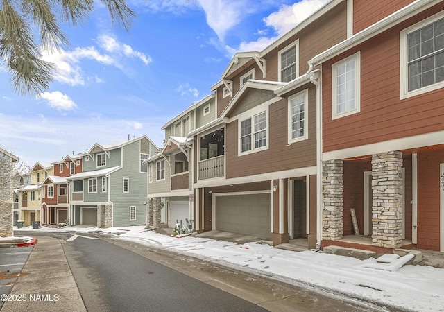 view of street with a residential view