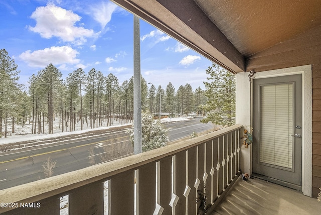 view of balcony